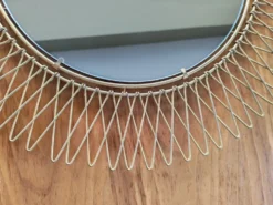 Grand miroir soleil Erdecor années 50