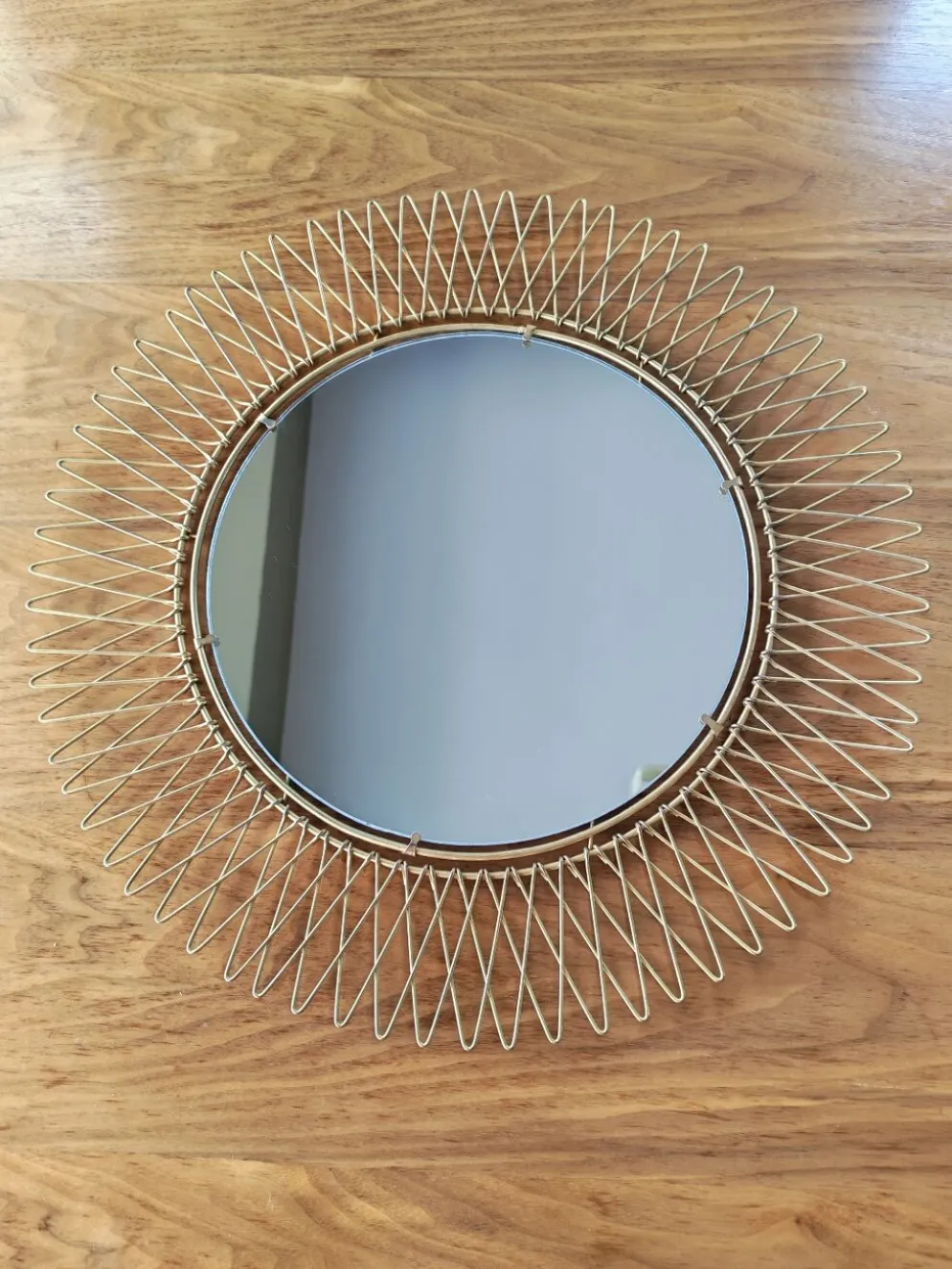 Grand miroir soleil Erdecor années 50