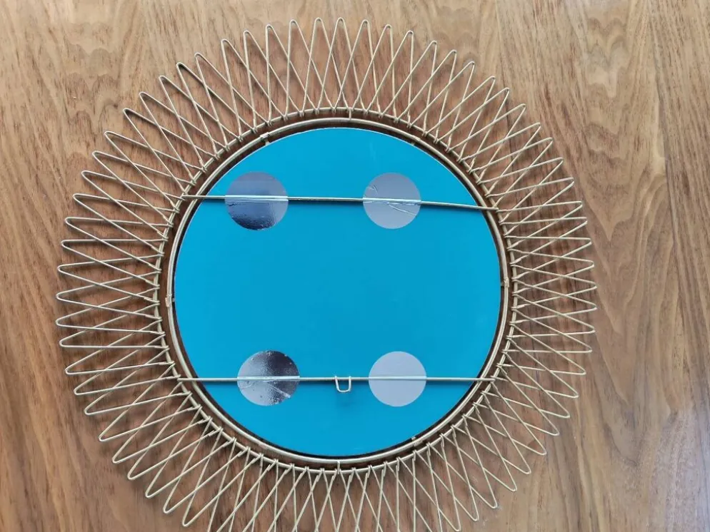 Grand miroir soleil Erdecor années 50