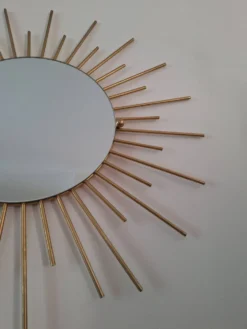 Grand miroir soleil vintage