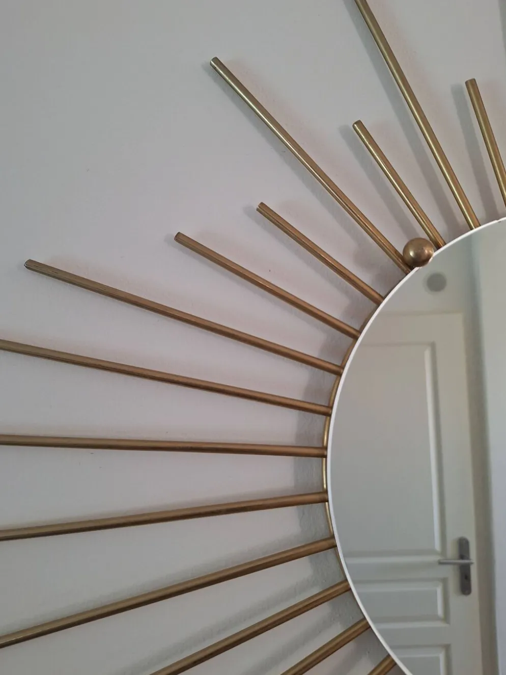 Grand miroir soleil vintage