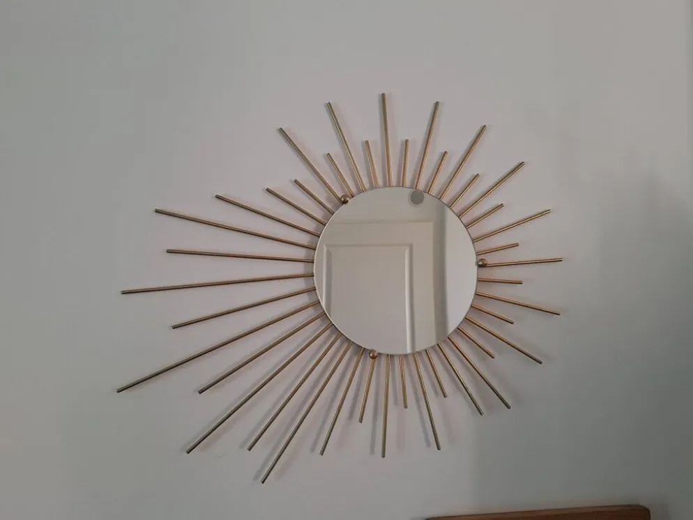 Grand miroir soleil vintage