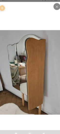 Grand miroir triptyque années 50