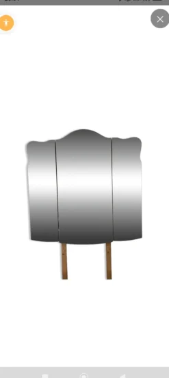 Grand miroir triptyque années 50