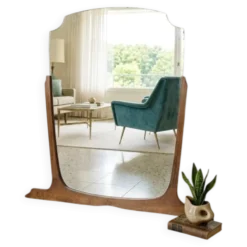 Grand miroir vintage 1950