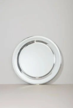 Grand miroir vintage avec bord à double facette