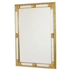 Grand miroir vintage Deknudt, design Hollywood Regency des années 1970.