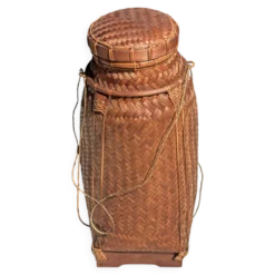 Grand panier traditionnel balinais à cordelettes H70 D26
