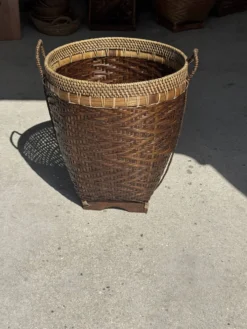 Grand panier traditionnel indonésien brun H60 D45