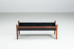 Grand pot de fleurs Hugo Frandsen en palissandre Spottrup Danemark 1960