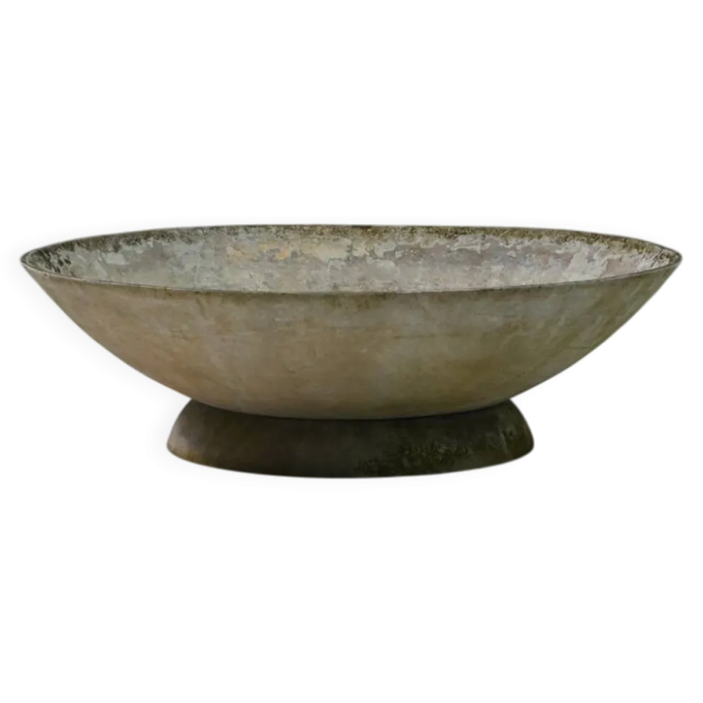 Grand pot de fleurs vintage par Willy Guhl pour Eternit, années 1950, Suisse.