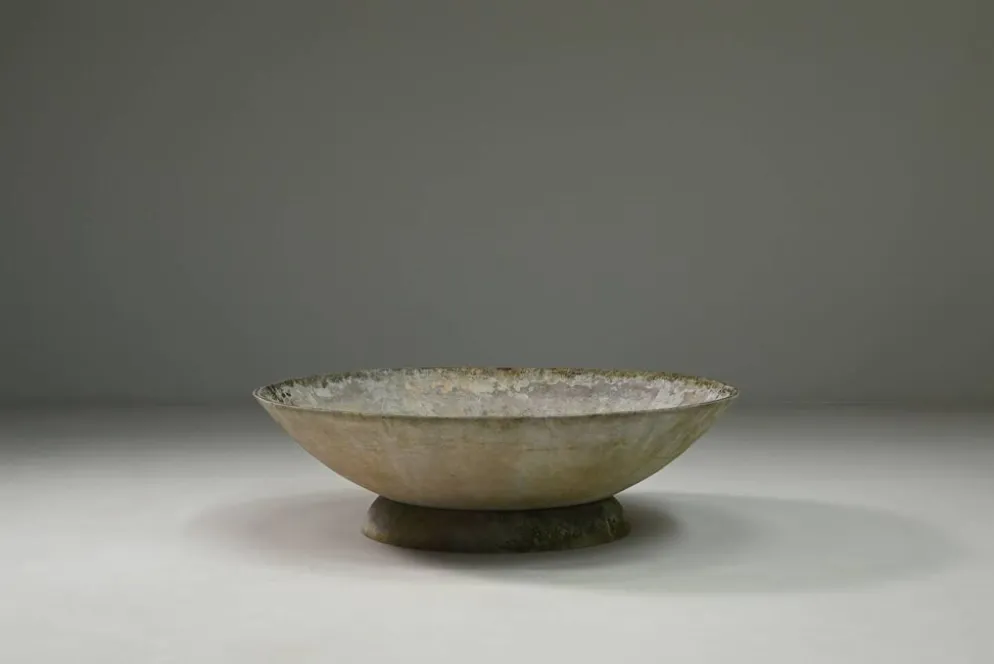Grand pot de fleurs vintage par Willy Guhl pour Eternit, années 1950, Suisse.