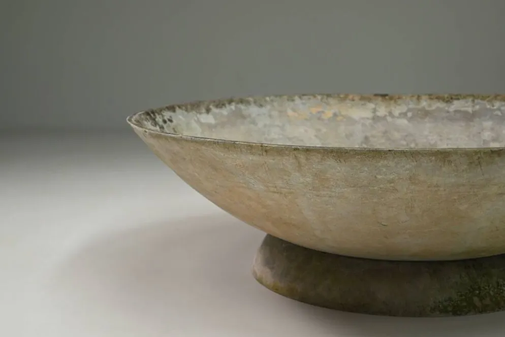 Grand pot de fleurs vintage par Willy Guhl pour Eternit, années 1950, Suisse.