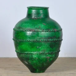 Grand pot à olives ou urne de jardin en terre cuite turque