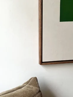 Grand tableau contemporain Formes Vertes Audrey Noel daté & signé
