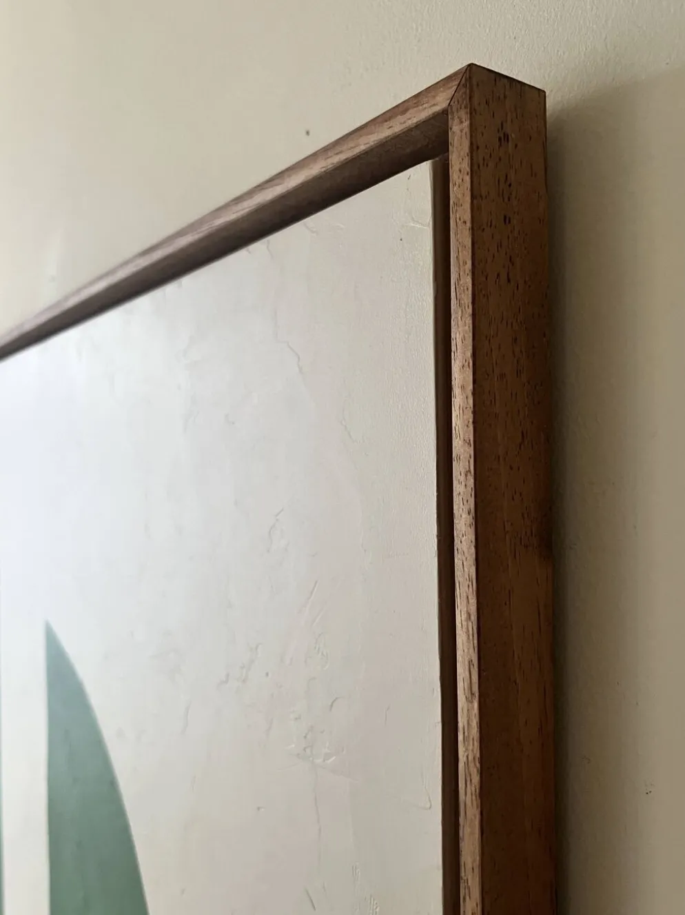 Grand tableau contemporain Formes Vertes Audrey Noel daté & signé