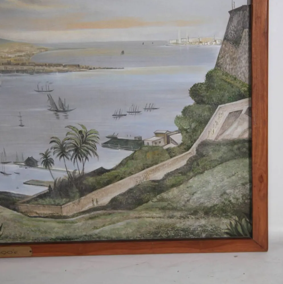 Grand tableau « le port de la Havane en 1890 »