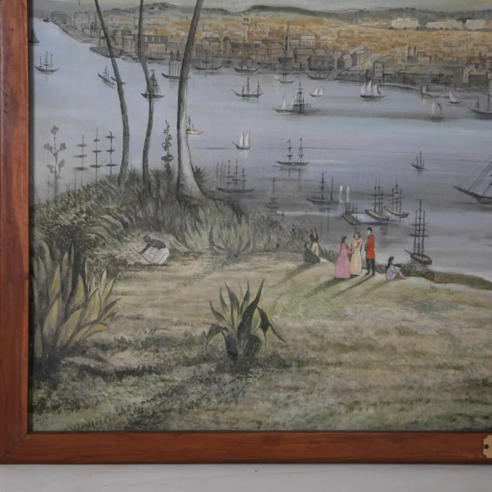 Grand tableau « le port de la Havane en 1890 »