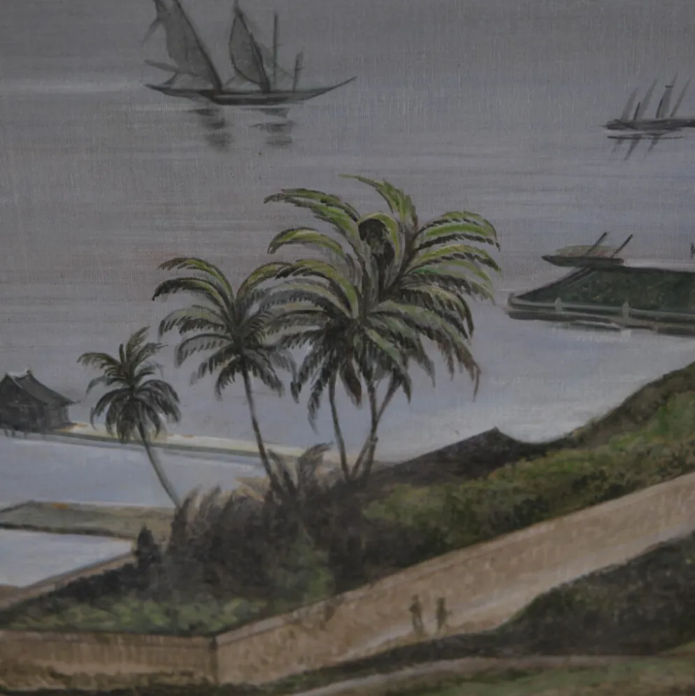 Grand tableau « le port de la Havane en 1890 »
