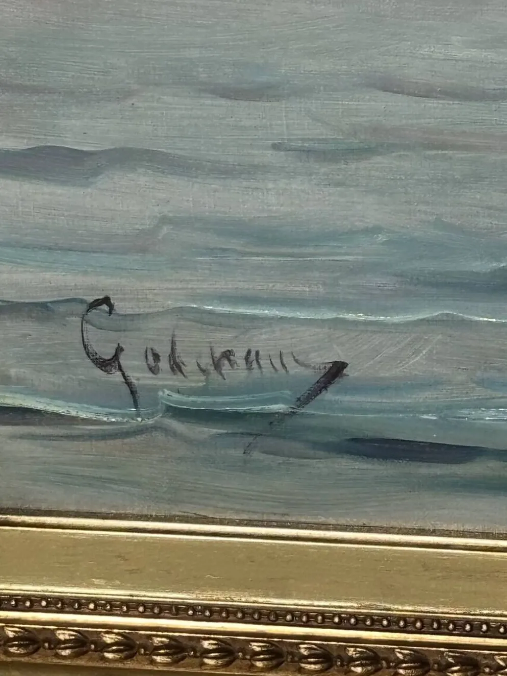Grand tableau marine de Émile Godchaux