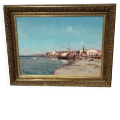 Grand tableau marine de Émile Godchaux