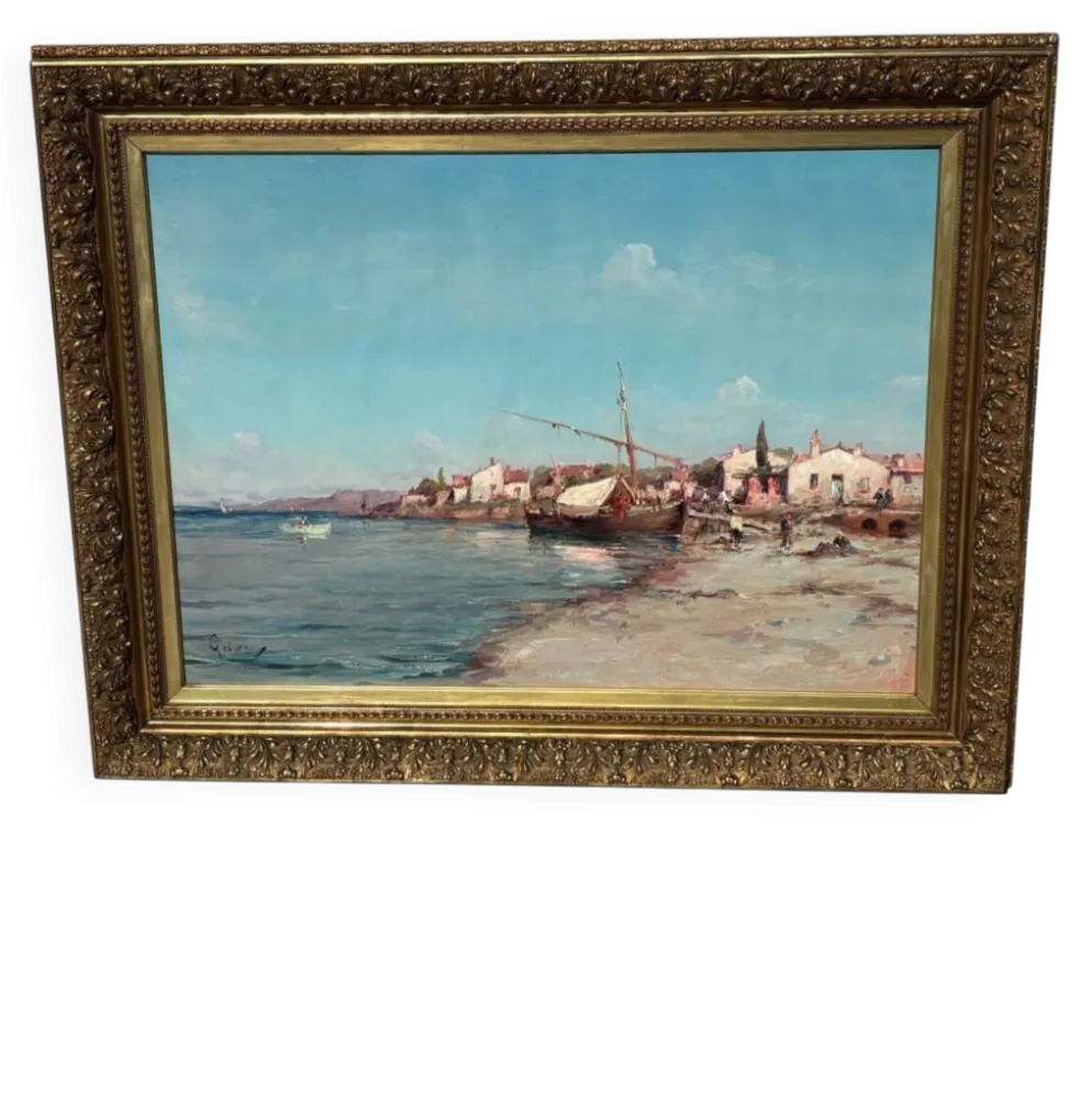 Grand tableau marine de Émile Godchaux