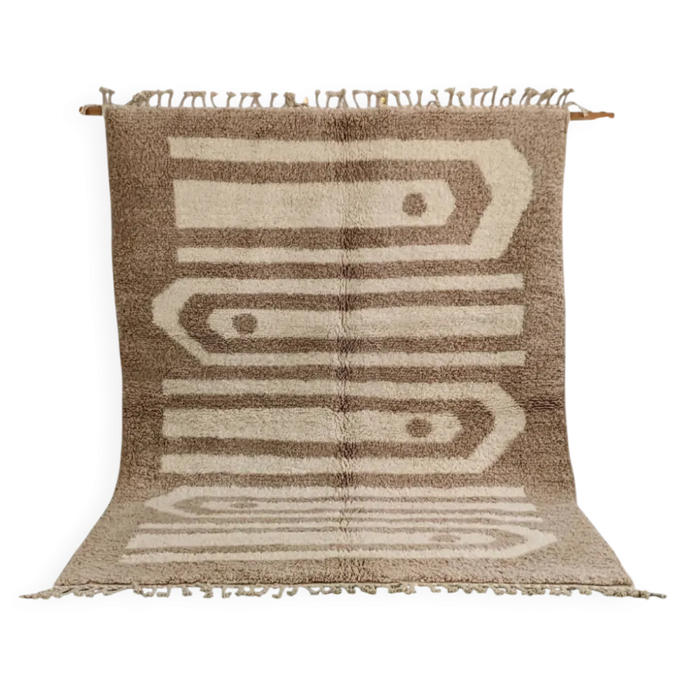 Grand tapis beni ouarain, 280 x 205 cm