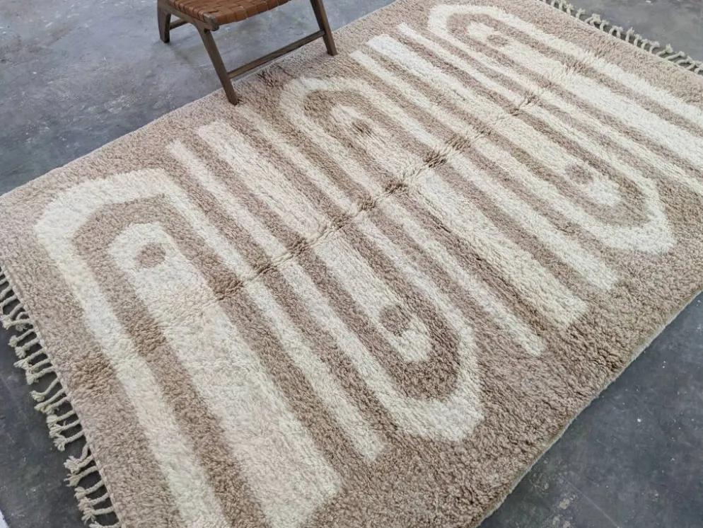 Grand tapis beni ouarain, 280 x 205 cm