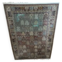 Grand tapis d'Orient fait main en Roumanie — Modèle Flora à panneaux —