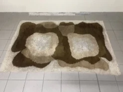Grand tapis en laine à poils longs, produit par Desso, années 1970.