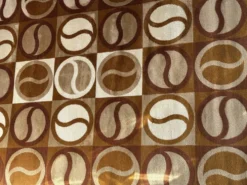 Grand tapis géométrique années 70 scandinave Space Age