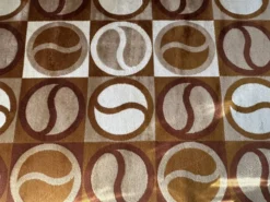 Grand tapis géométrique années 70 scandinave Space Age