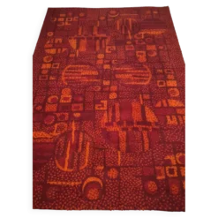 Grand tapis vintage France Tapis années 70 – 100 % pure laine – 200 × 300