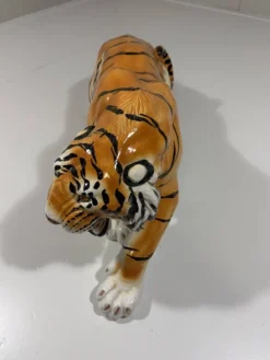 Grand tigre en céramique italienne des années 1970