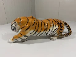 Grand tigre en céramique italienne des années 1970