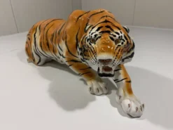 Grand tigre en céramique italienne des années 1970