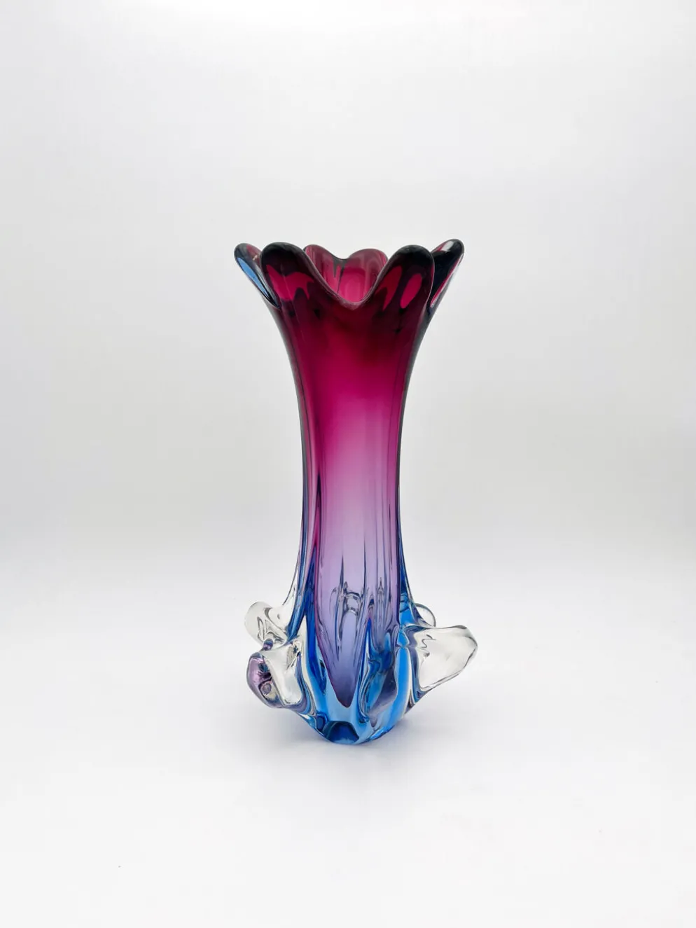 Grand Vase Fratelli Toso Sommerso Polychrome 34cm 2.66kg Design