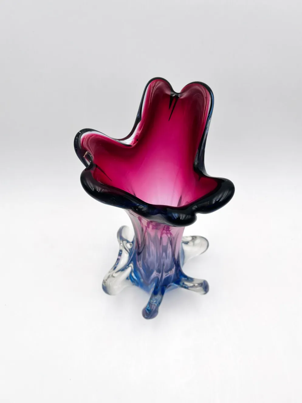 Grand Vase Fratelli Toso Sommerso Polychrome 34cm 2.66kg Design