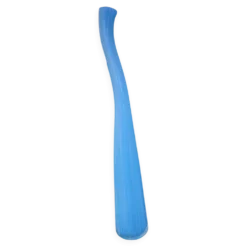 Grand vase Murano en verre bleu turquoise – 53 cm – Vintage