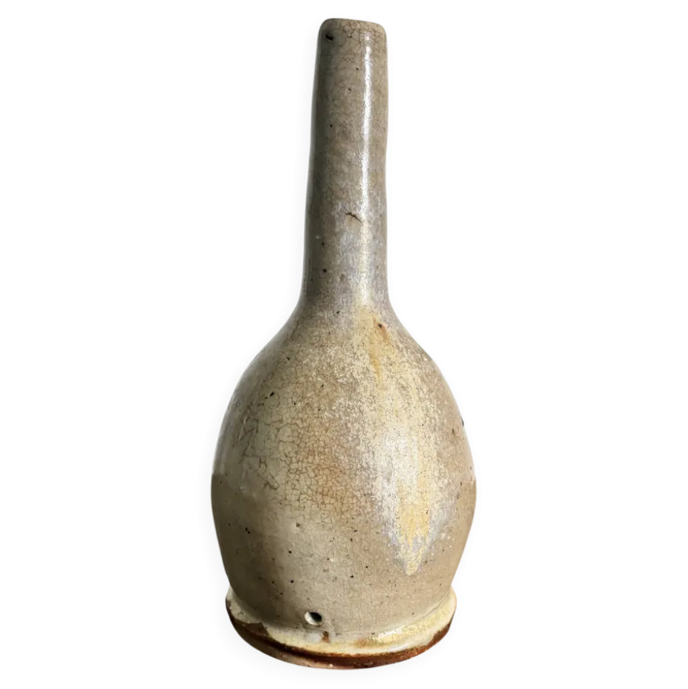 Grand vase soliflore en grès vintage