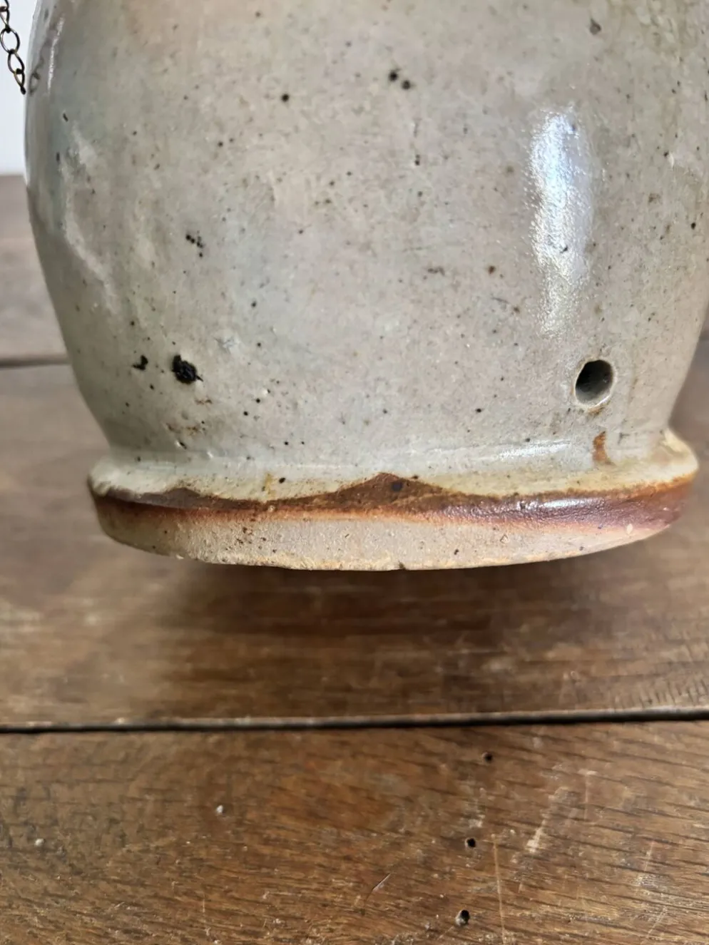 Grand vase soliflore en grès vintage