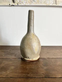 Grand vase soliflore en grès vintage