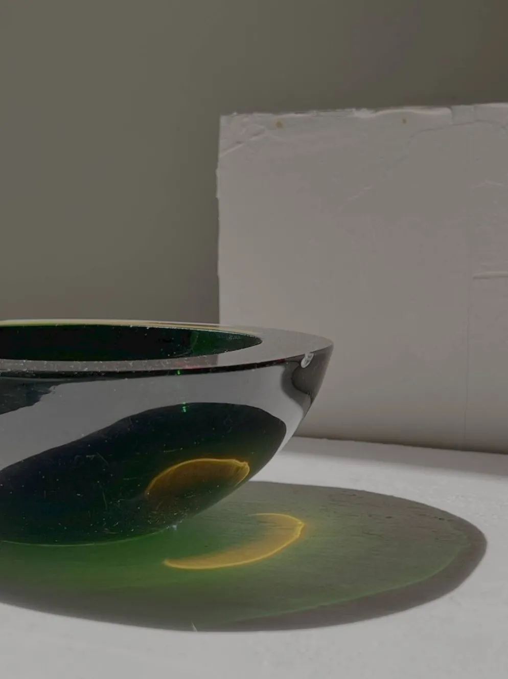 Grand vide poche / cendrier design en verre de Murano, Italie 1970