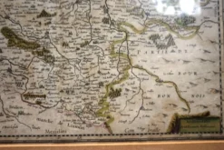 Gravure - ancienne carte. Pays-Bas, XVIIIe siècle.