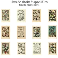 Gravure ancienne - 1923 - Mollusques, animaux marins. Lithographie vintage