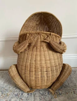 Grenouille en osier par Olivier Cajan