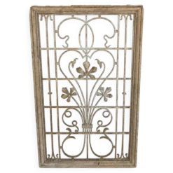 Grille en fonte art nouveau années 1900