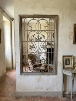 Grille en fonte art nouveau années 1900