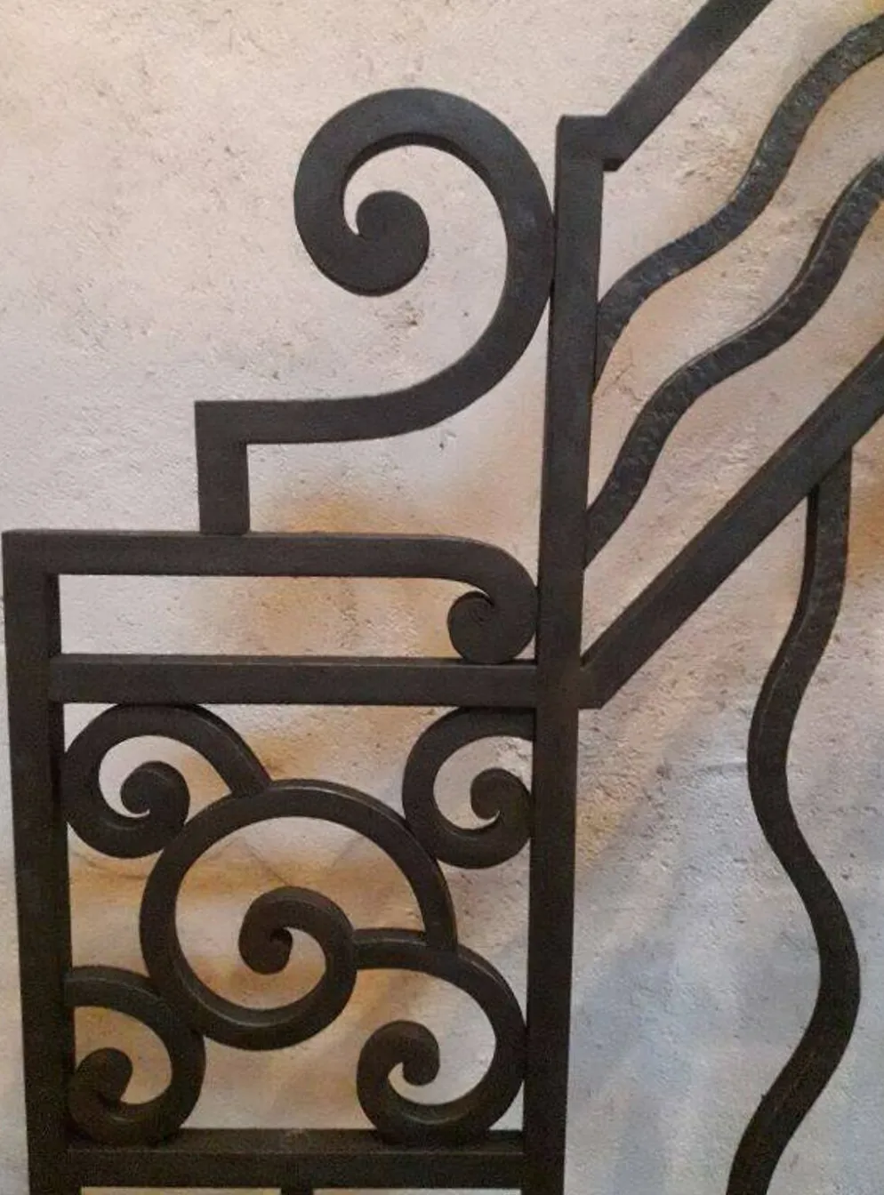 Grilles portail portes anciennes fer forgé XX° Art Déco