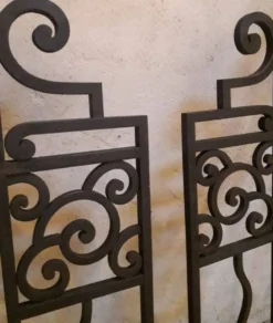 Grilles portail portes anciennes fer forgé XX° Art Déco